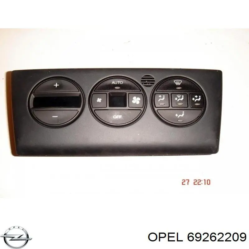 69262209 Opel Unidad de control de la ventilación