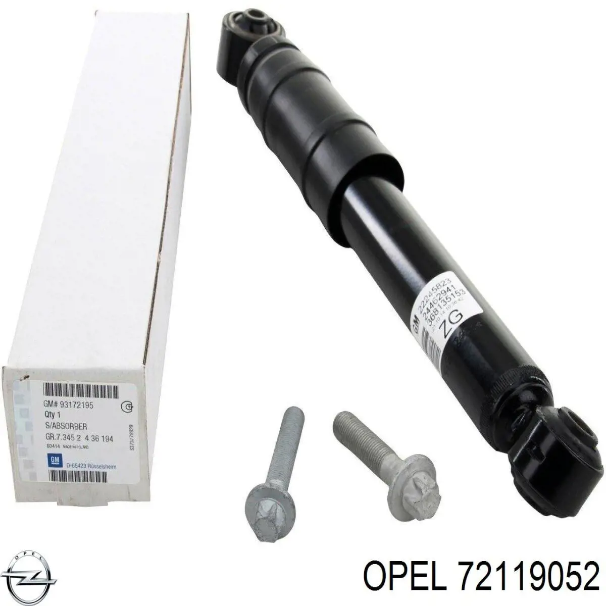 Comprar 72119052 Opel Amortiguador trasero