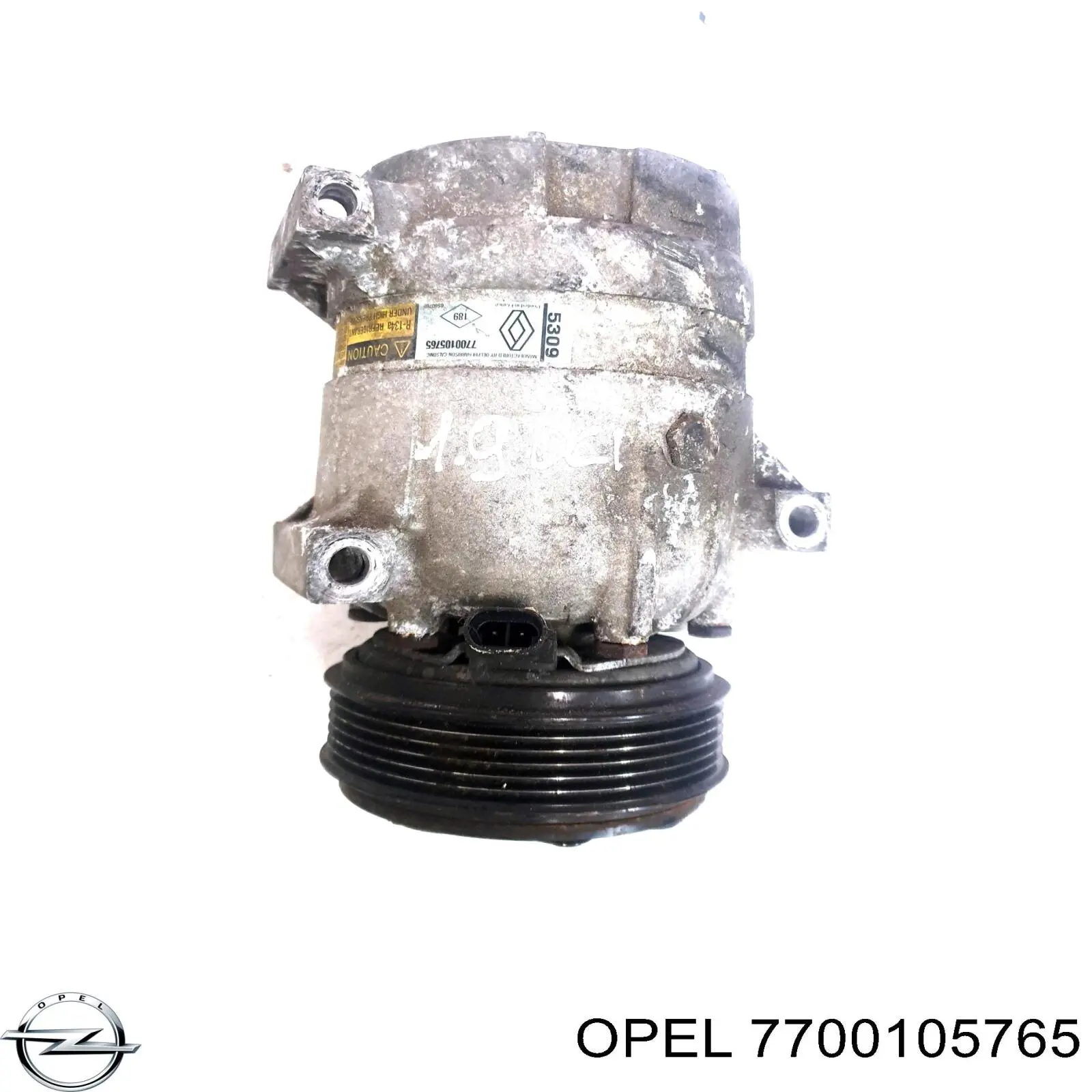 Compresor de aire acondicionado 7700105765 Opel
