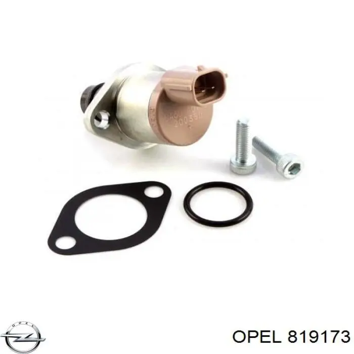 819173 Opel válvula reguladora de presión common-rail-system