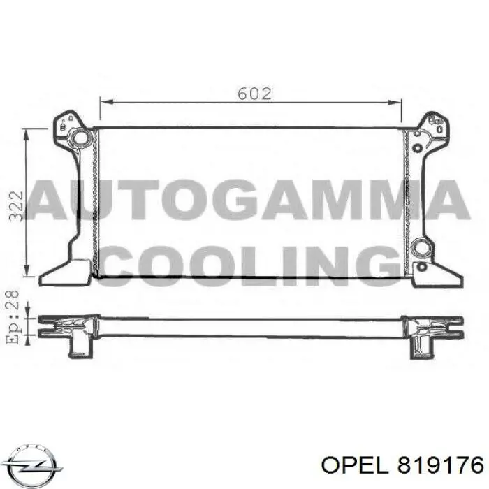 819176 Opel corte, inyección combustible