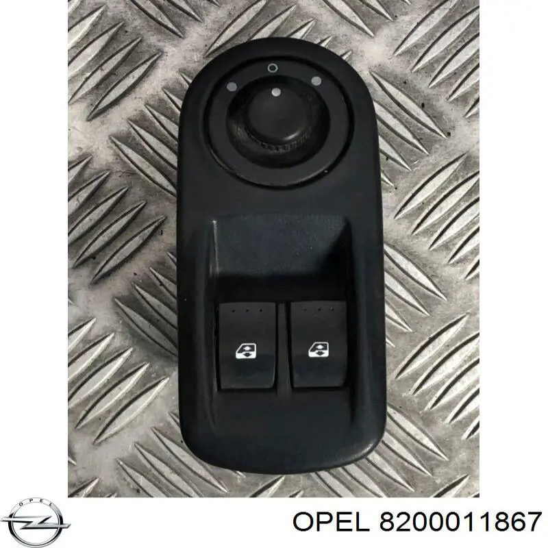 Interruptor de elevalunas delantera izquierda 8200011867 Opel