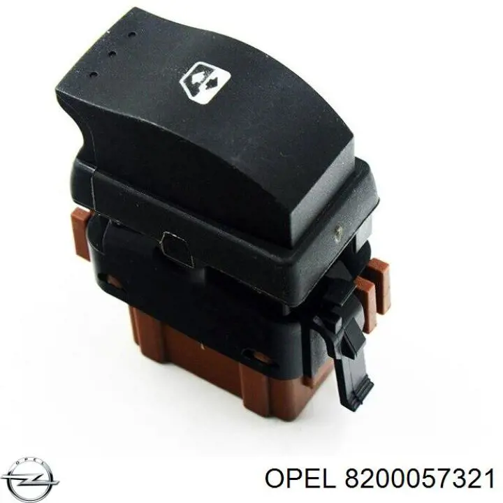 8200057321 Opel botón de elevalunas delantero derecho