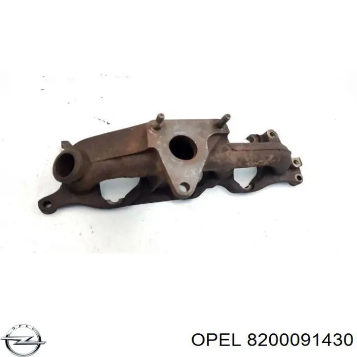 8200091430 Opel colector de escape, sistema de escape