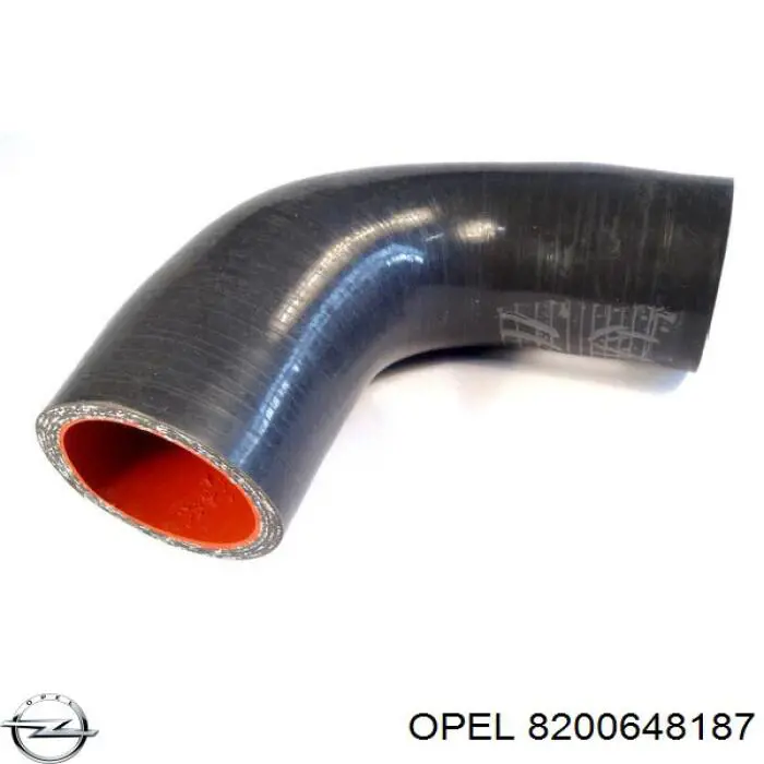 8200648187 Opel tubo flexible de aire de sobrealimentación derecho
