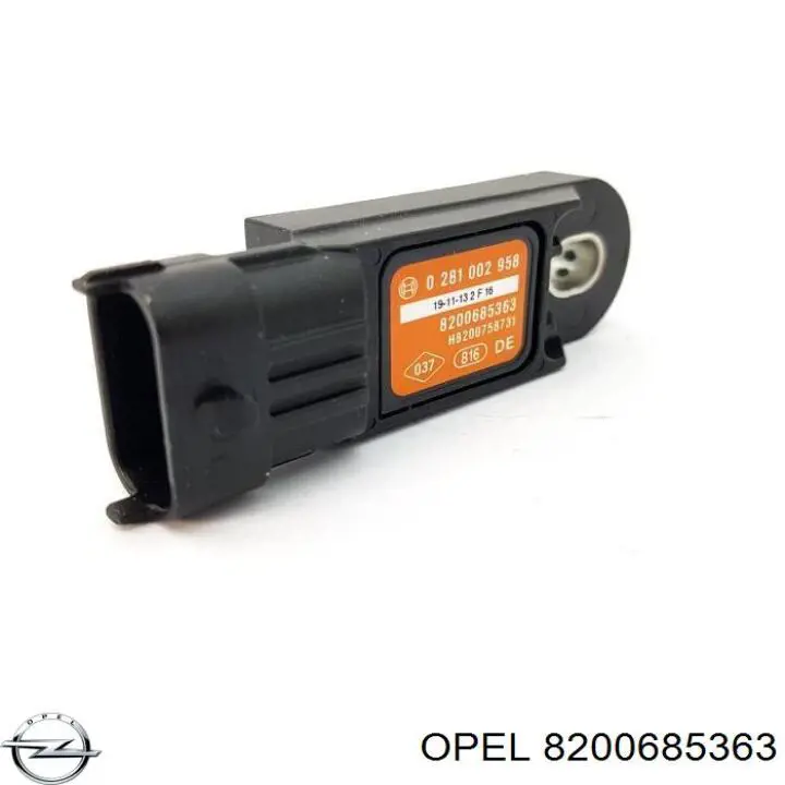 8200685363 Opel sensor de presion del colector de admision