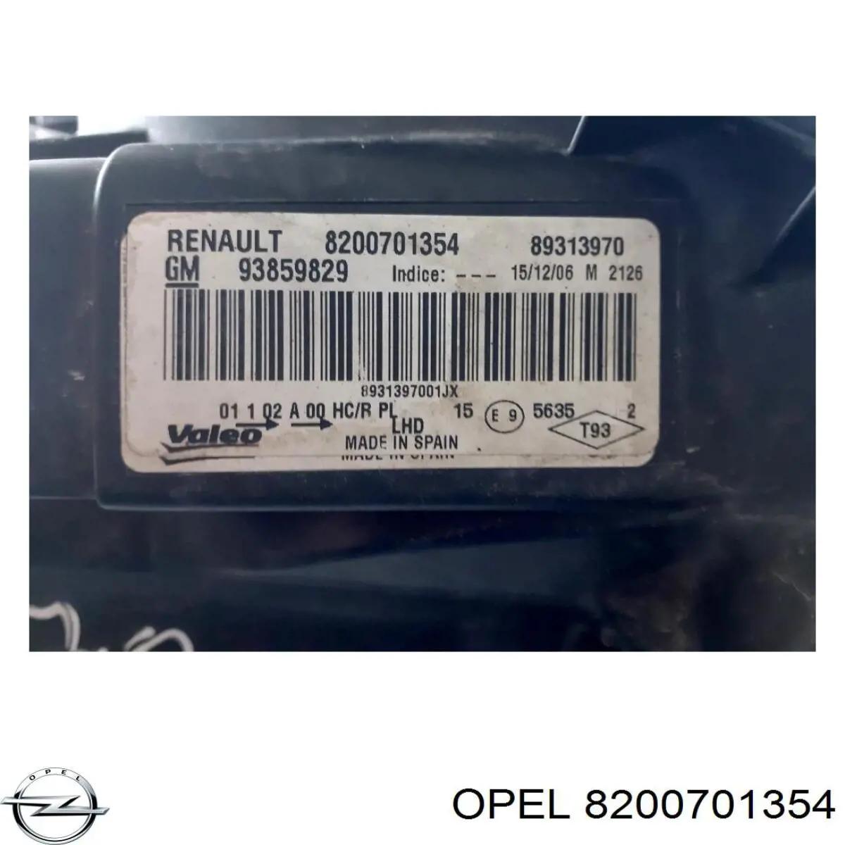 Faro Opel 8200701354 precio, desde 82,76 EUR