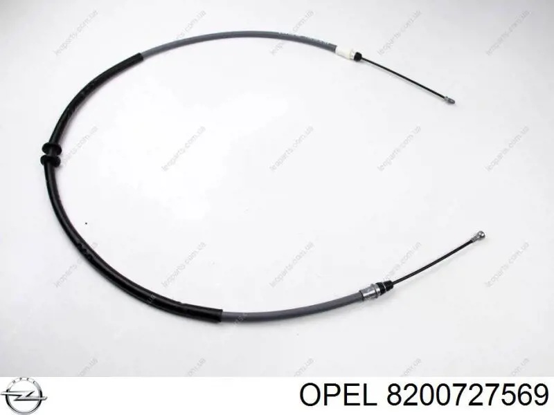 8200727569 Opel cable de freno de mano trasero derecho/izquierdo