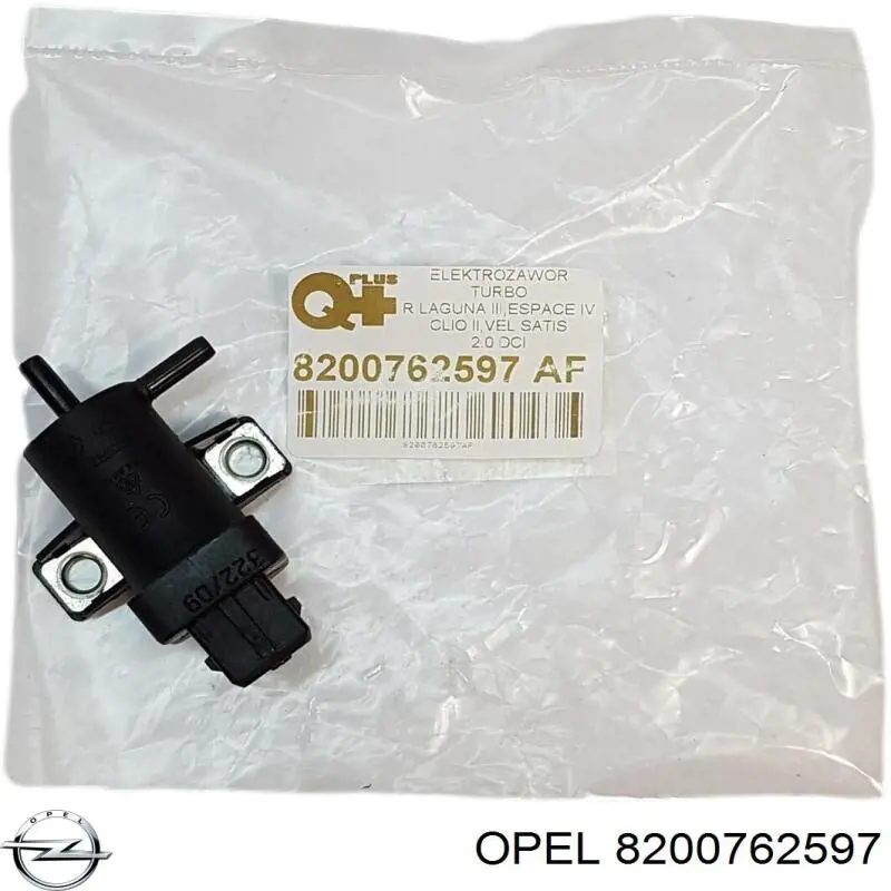 Comprar 8200762597 Opel Válvula de solenoide de control de mariposa EGR