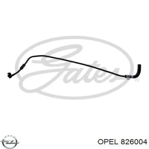 826004 Opel acelerador de calentamiento de manguera (tubo)