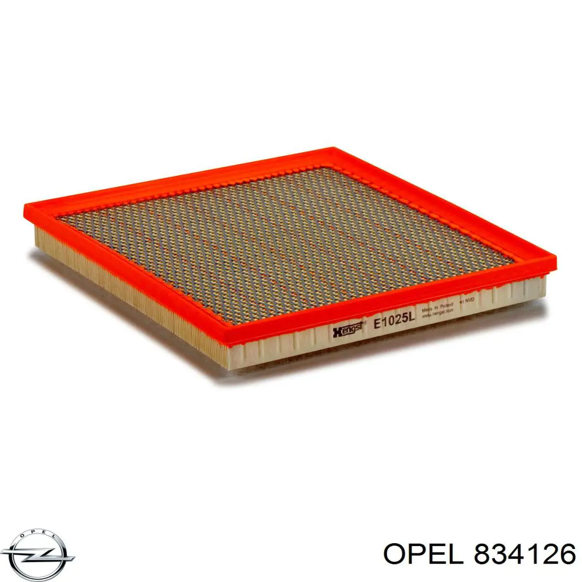834126 Opel Filtro de aire de motor
