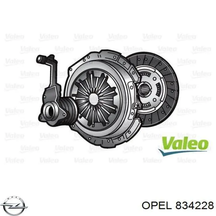 834228 Opel filtro de aire