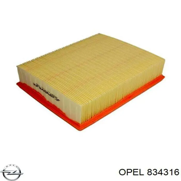 834316 Opel filtro de aire
