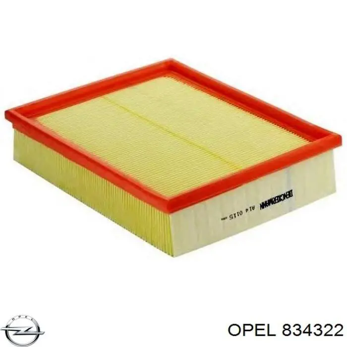 834322 Opel filtro de aire