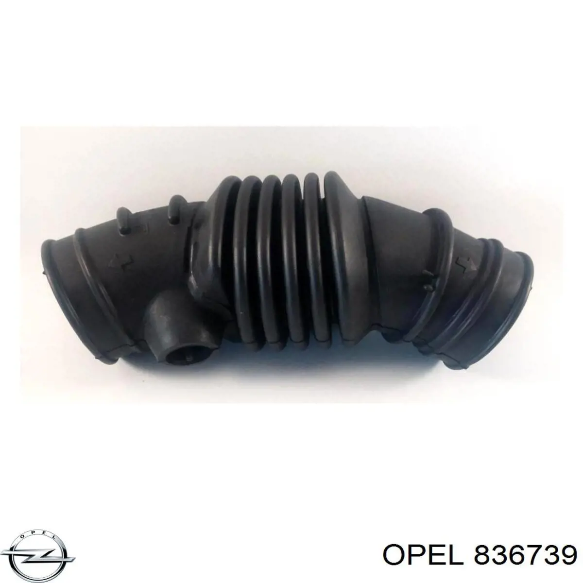 836739 Opel tubo flexible de aspiración, salida del filtro de aire