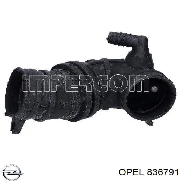 836791 Opel manguito, alimentación de aire