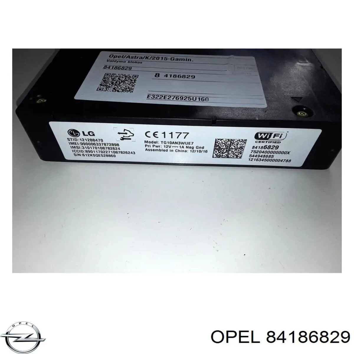 84186829 Opel cable de freno de mano trasero izquierdo