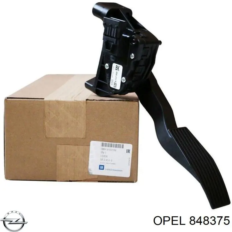 Potenciómetro pedal acelerador Opel 848375 precio, desde 33,46 EUR
