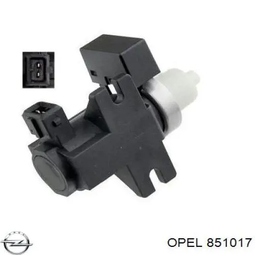 851017 Opel transmisor de presion de carga (solenoide)