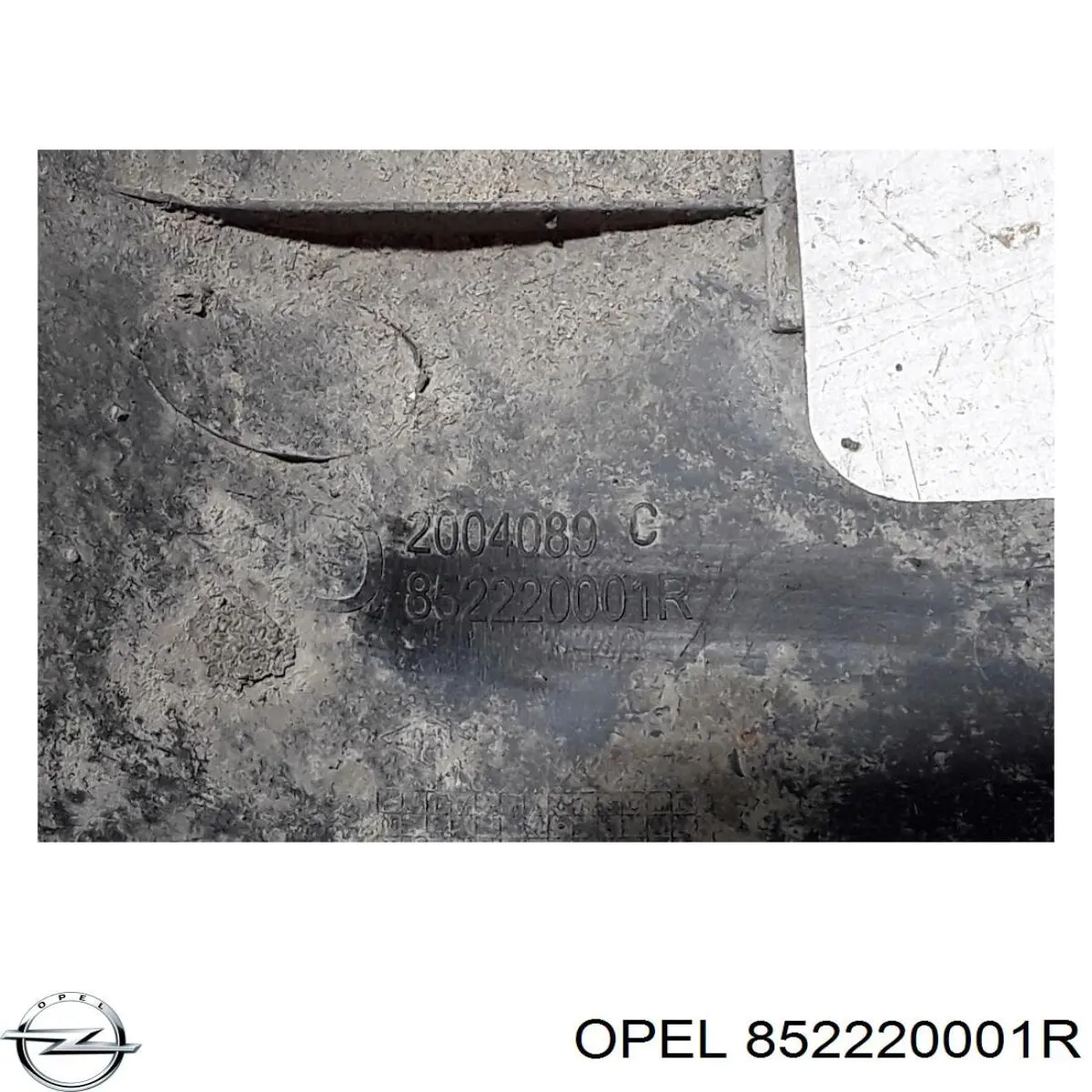 852220001R Opel soporte de parachoques trasero derecho