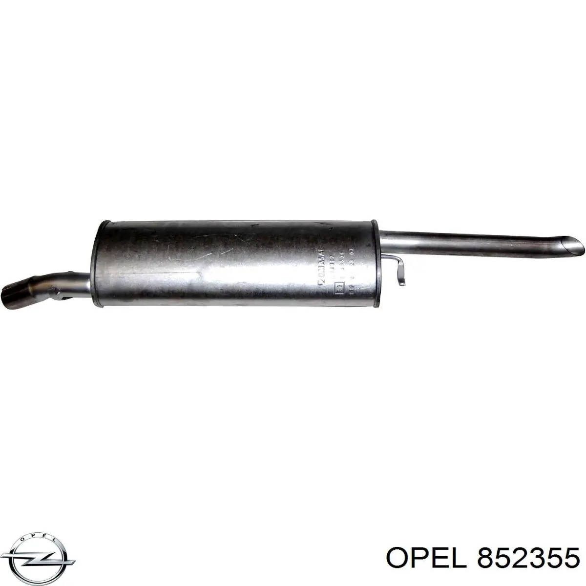 852355 Opel silenciador posterior