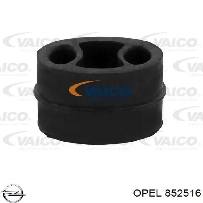 852516 Opel abrazadera de silenciador trasera