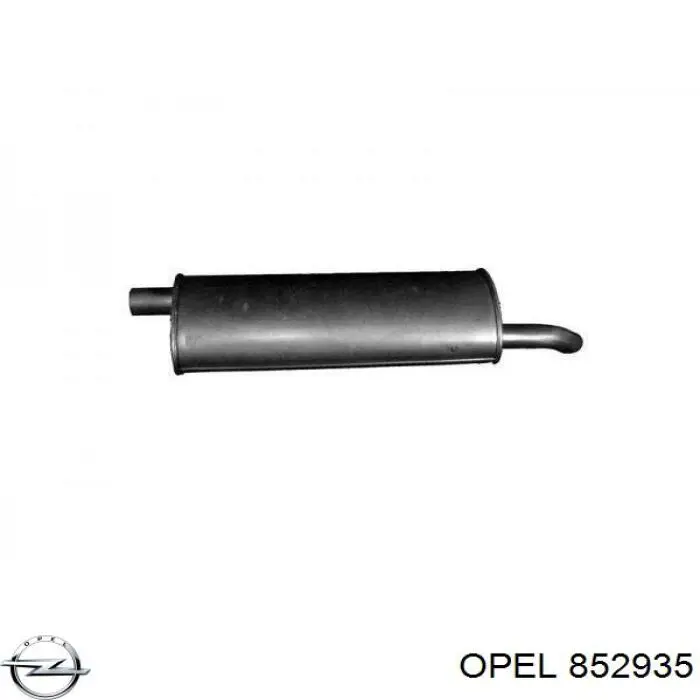 Silenciador trasero Opel 852935 precio, desde 59,37 EUR