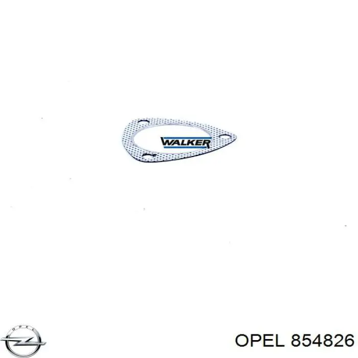 854826 Opel junta, tubo de escape silenciador