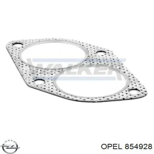 854928 Opel junta, tubo de escape silenciador