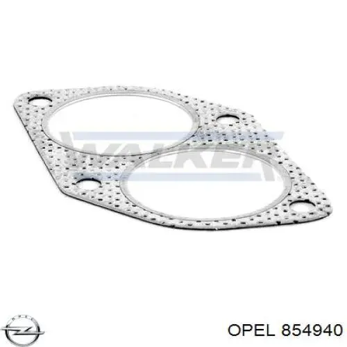 854940 Opel junta, tubo de escape silenciador