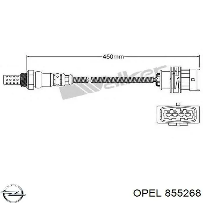 Sensor de oxígeno previo al catalizador 855268 Opel