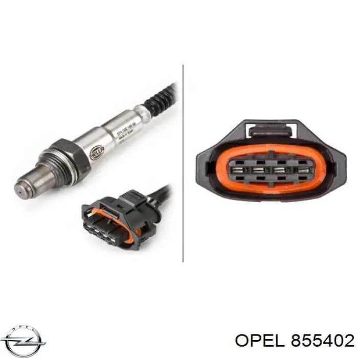 855402 Opel sonda lambda sensor de oxigeno para catalizador