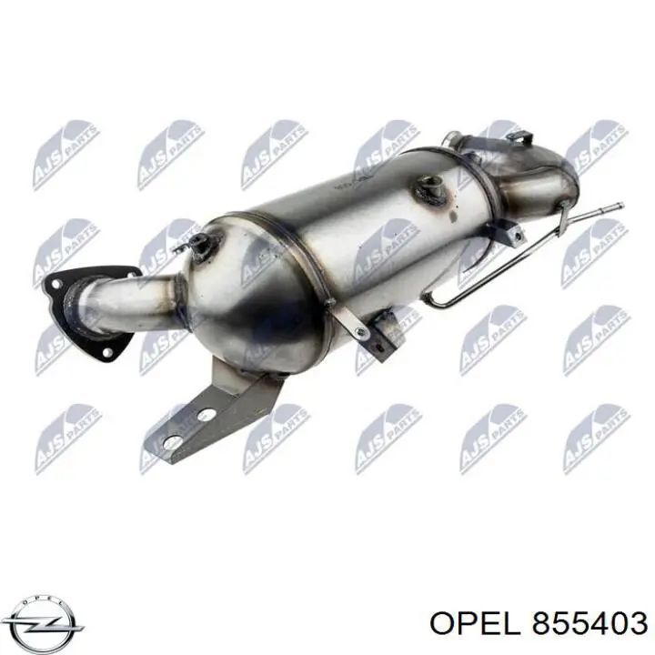 855403 Opel filtro hollín/partículas, sistema escape