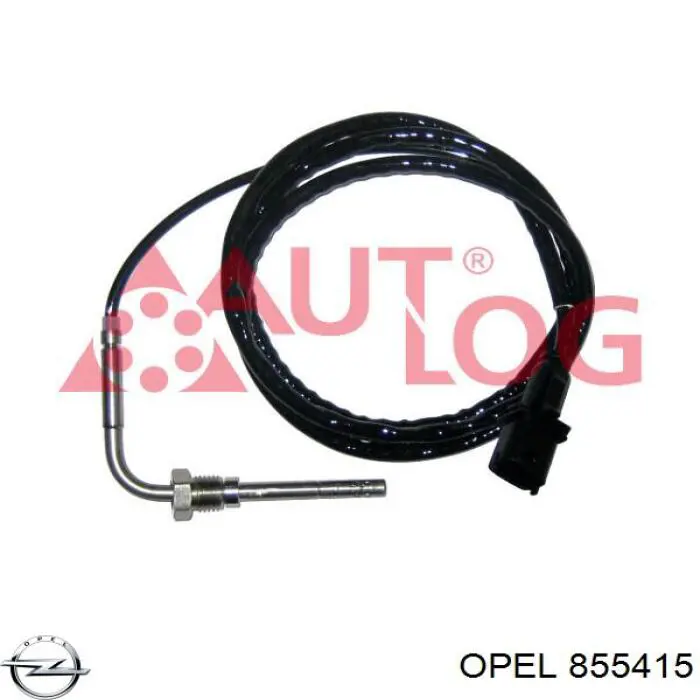 855415 Opel sensor de temperatura, gas de escape, después de filtro hollín/partículas