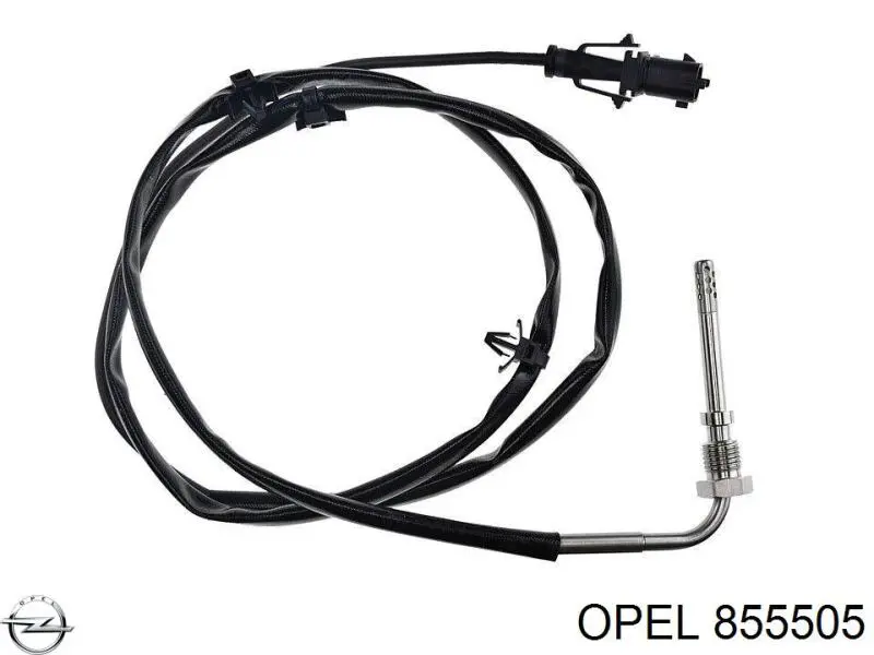 855505 Opel sensor de temperatura, gas de escape, después de filtro hollín/partículas
