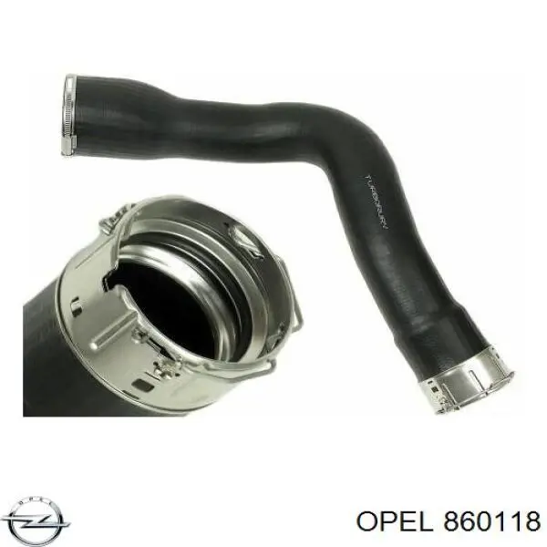 860118 Opel tubo flexible de aire de sobrealimentación izquierdo