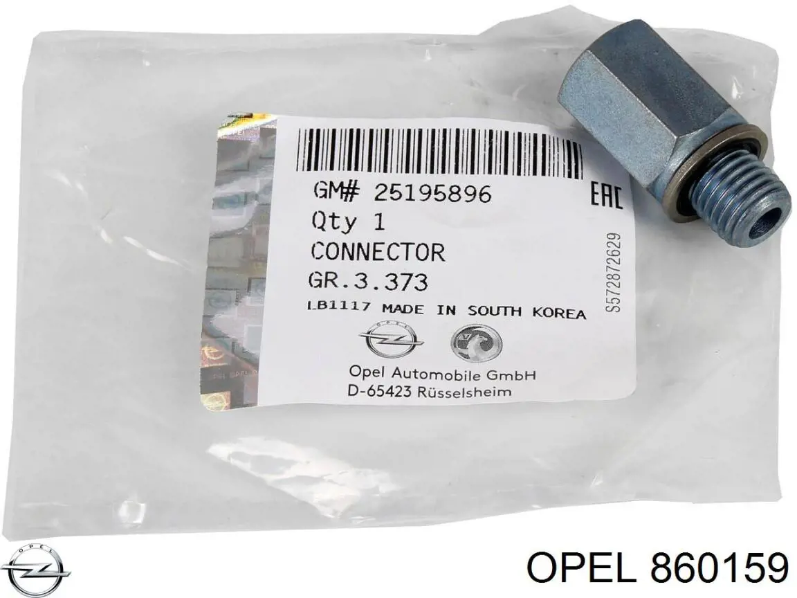 860159 Opel conducto aceite, turbocompresor, alimentación