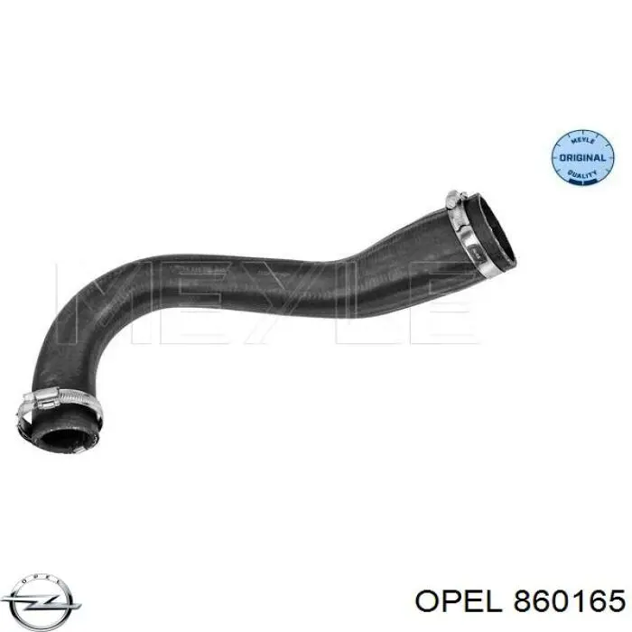 860165 Opel tubo flexible de aire de sobrealimentación superior