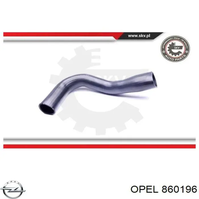 860196 Opel tubo flexible de aire de sobrealimentación inferior derecho