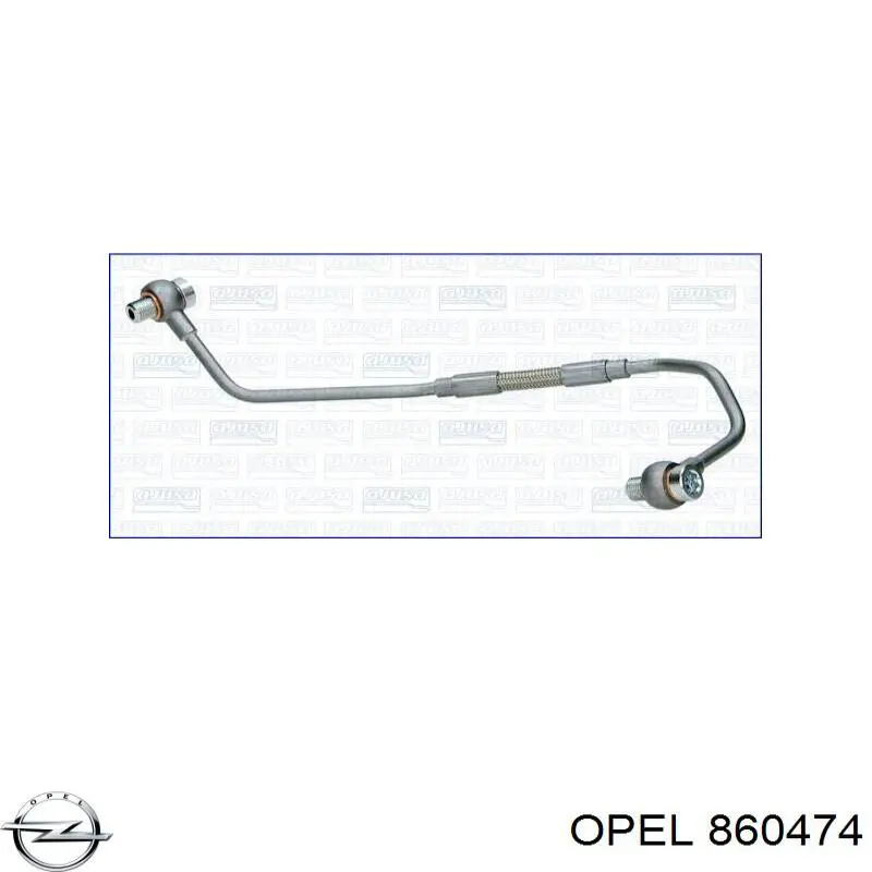 860474 Opel tubo (manguera Para El Suministro De Aceite A La Turbina)