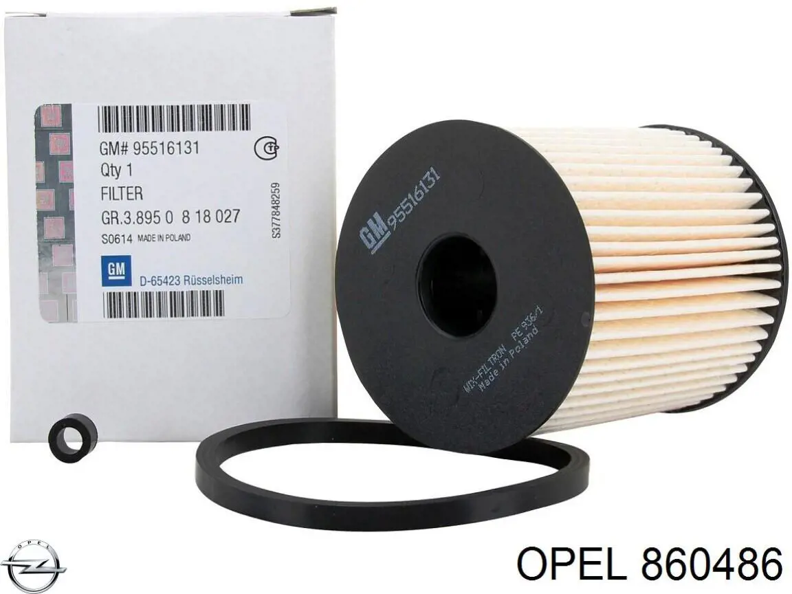 860486 Opel transmisor de presion de carga (solenoide)