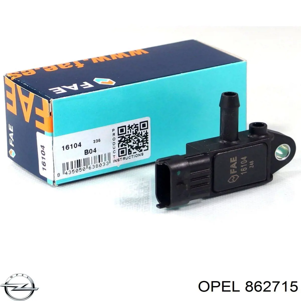 862715 Opel sensor de presion gases de escape