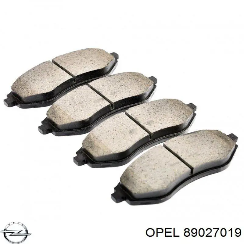 89027019 Opel pastillas de freno traseras