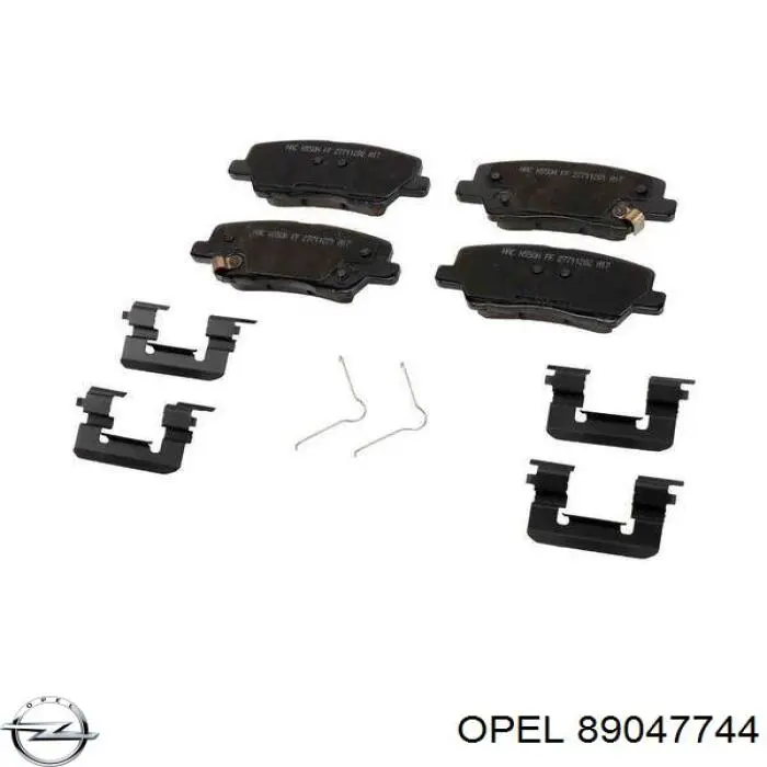 89047744 Opel pastillas de freno traseras