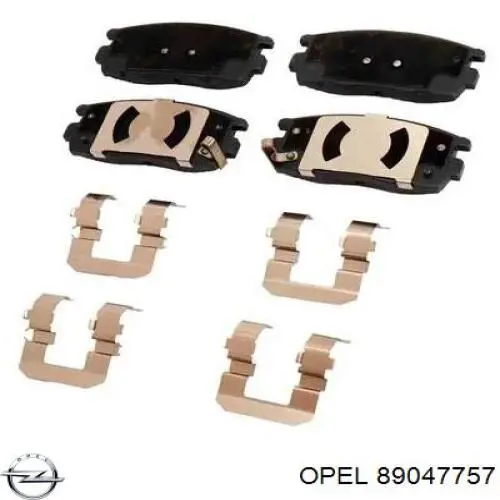 89047757 Opel pastillas de freno traseras