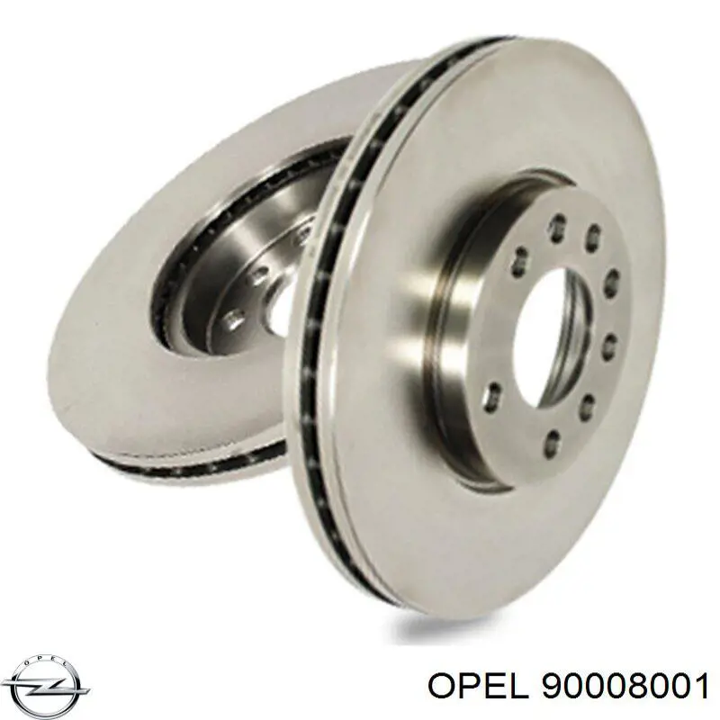 90008001 Opel freno de disco delantero