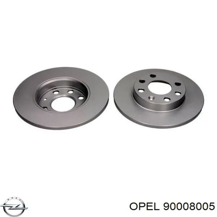 90008005 Opel freno de disco delantero