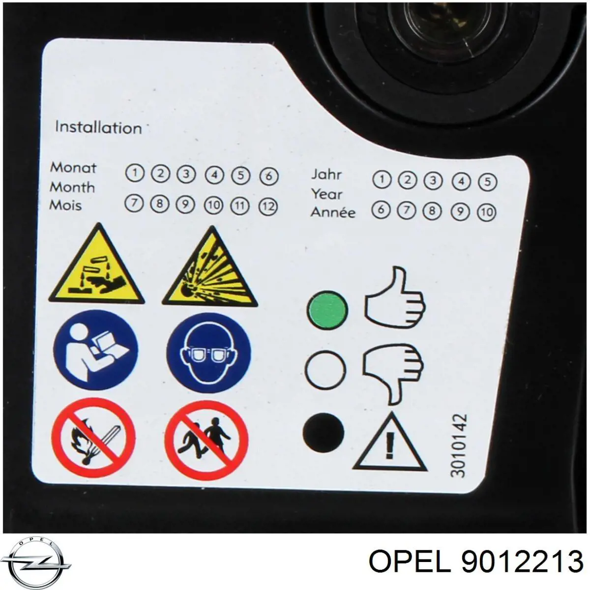 Batería de Arranque Opel (9012213)