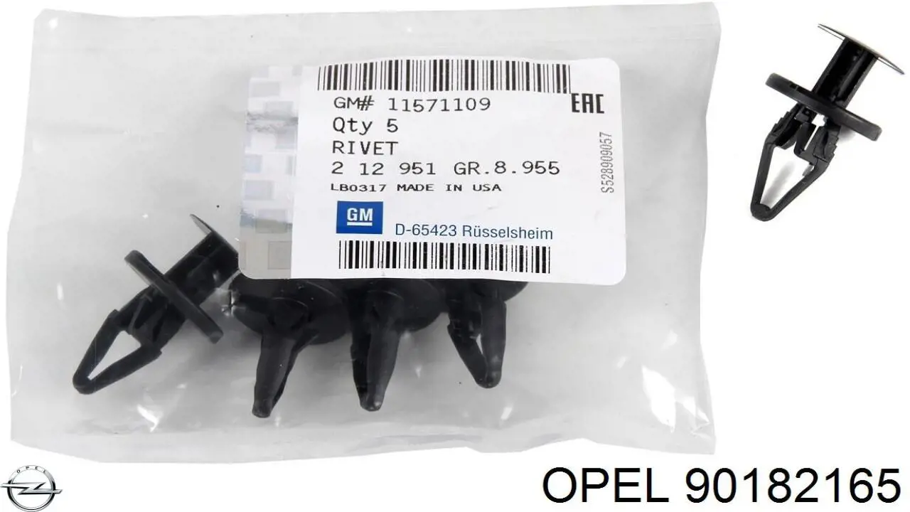 90182165 Opel anillo reten caja de cambios