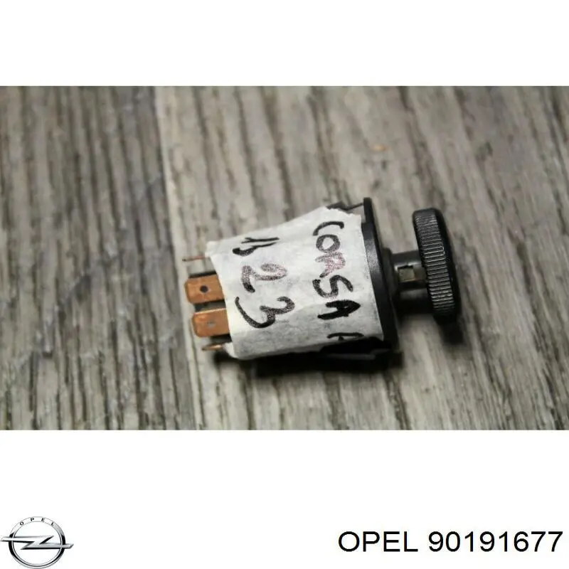 Interruptor de luces en el tablero Opel 90191677 precio, desde 15,55 EUR